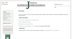 Desktop Screenshot of jtnb.cedram.org
