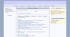 Desktop Screenshot of cedram.org